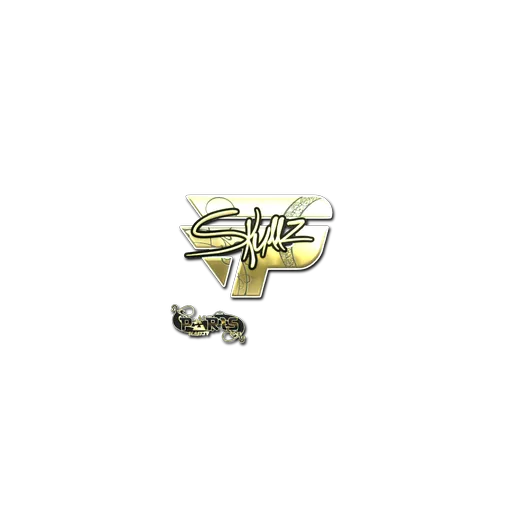 Sticker | skullz (Gold) | Paris 2023