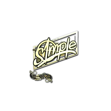 Sticker | s1mple (Gold) | Paris 2023