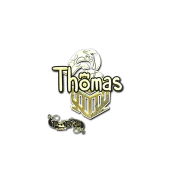 Наклейка | Thomas (золотая) | Париж-2023