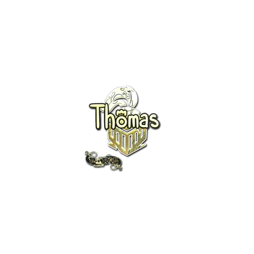 Наклейка | Thomas (золотая) | Париж-2023