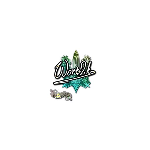 Наклейка | Woro2k (с блёстками) | Париж-2023