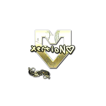 Sticker | xertioN (Gold) | Paris 2023