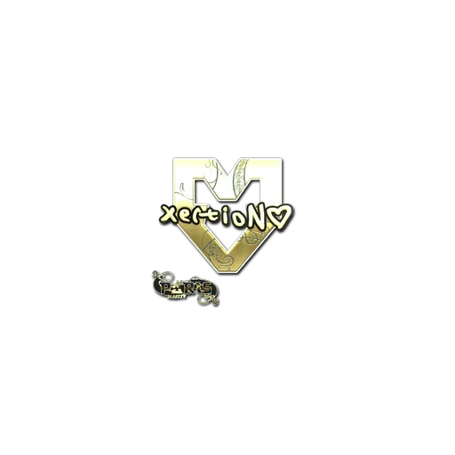 Sticker | xertioN (Gold) | Paris 2023