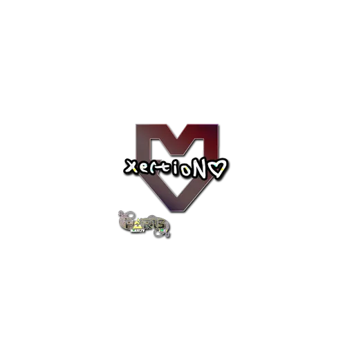 Наклейка | xertioN (с блёстками) | Париж-2023