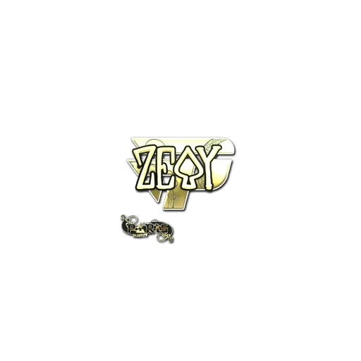 Наклейка | zevy (золотая) | Париж-2023