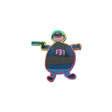 Sticker | Poorly Drawn FBI (Holo)