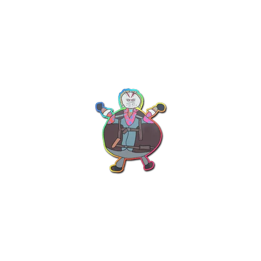 Sticker | Poorly Drawn Bloody Darryl (Holo)