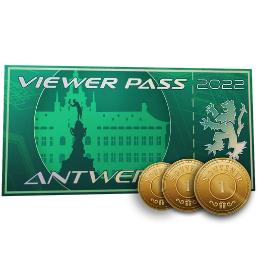 Antwerp 2022 Viewer Pass + 3 Souvenir Tokens